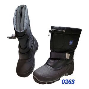 Storm Kidz Youth Unisex Snow Boots-Black Size 6- 0263